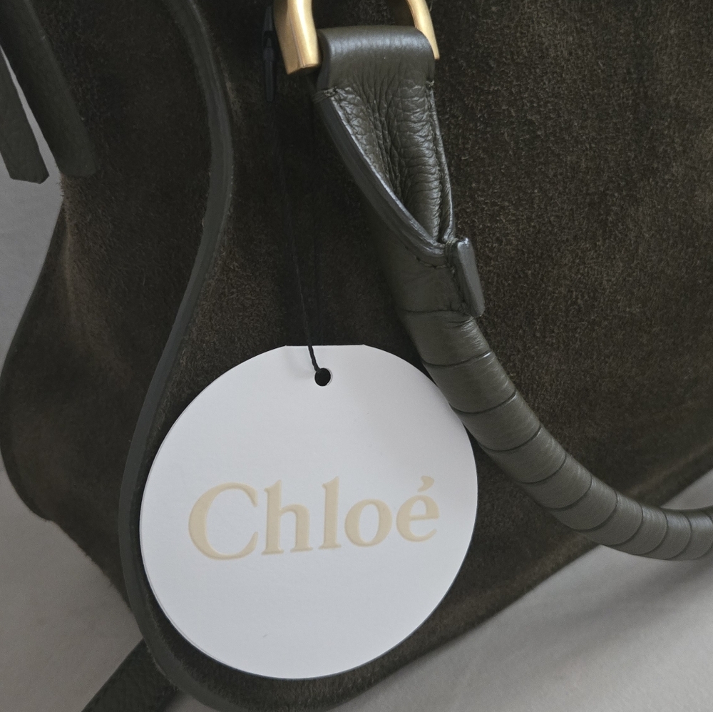 Chloé Olive Green Medium Marcie Bag - Picture 10 of 11